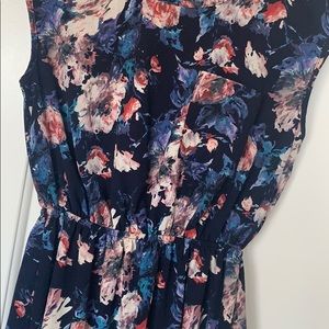 Blue floral dress
